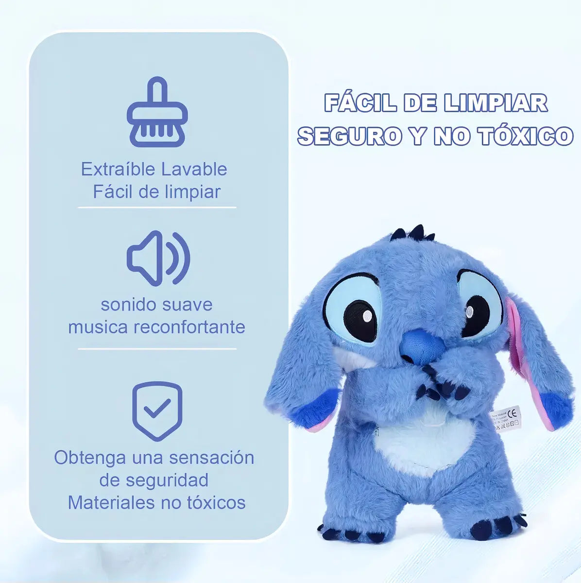 Stitch Peluche Que Respira Antiestrés